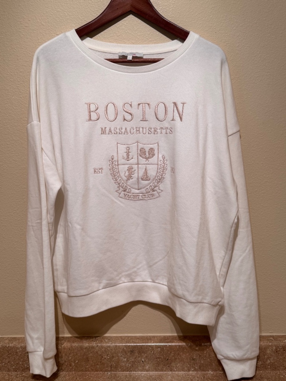 Glo Fashion - Boston Massachusetts Yacht Club - Embroidered Crewneck Sweatshirt